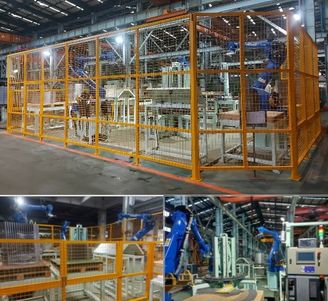 Automatic stacking system for large high-voltage motor core sheets (lights-out manufacturing)